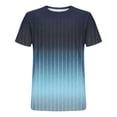 thumbnail image 4 of Qiopertar Liquidation à Moins de 5$ Hommes Imprimé Col Rond Mode Décontractée Manches Courtes Blouses Chemises en Liquidation Accès Anticipé Offres, 4 of 4