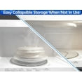 2 Microwave Hovering Anti Splattering Food Lid Cover Guard