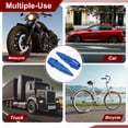 thumbnail image 6 of Uxcell Spiked Shape Tire Valve Stem Caps Aluminum Alloy Car Wheel Valve Cap Universal Dustproof Blue 45mm, 6 of 6