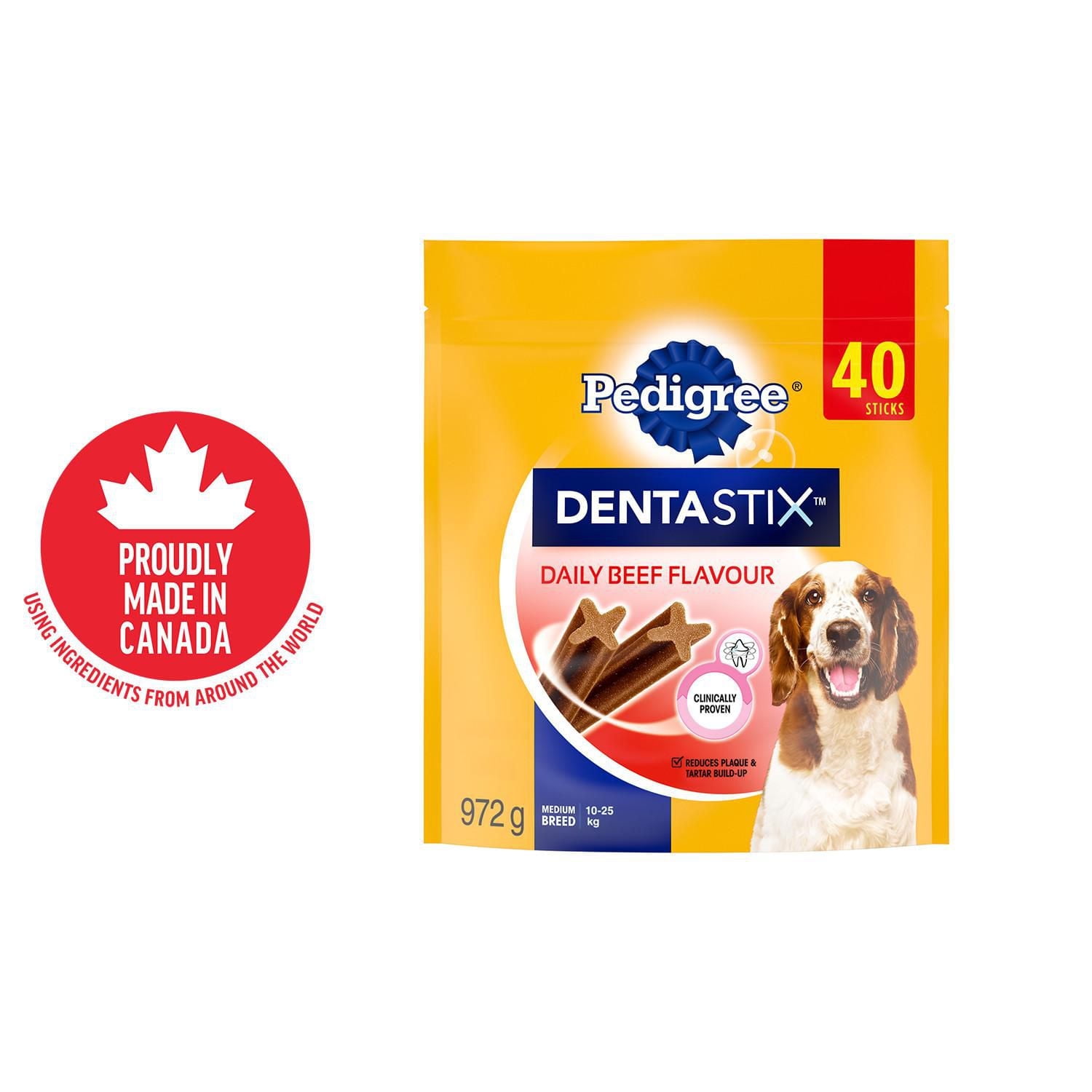 PEDIGREE DENTASTIX Oral Care Beef Flavour Adult Dog Treats For