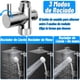 thumbnail image 2 of Regaderas para Baño de Lluvia de Alta Presión de 8 "/ ducha de mano, con brazo de extensión de 11 '', cabezal de ducha ajustable con soporte, manguera de 1,5 m (Cromo), 2 of 7