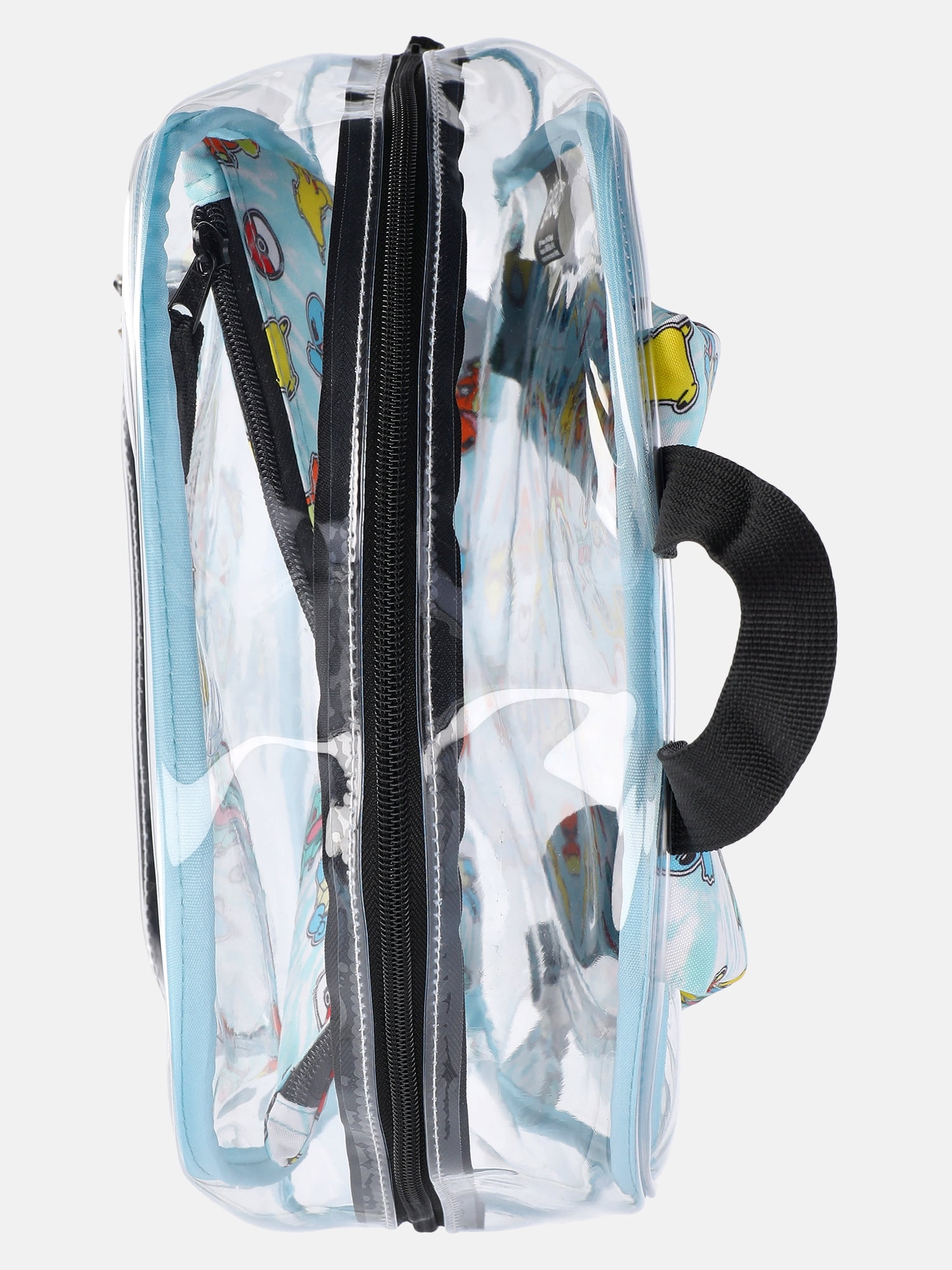 Pokemon 17" Unisex Clear Backpack with Printed Laptop Sleeve, Blue