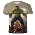 thumbnail image 1 of Marvel Superheroes Spiderman T-shirt Kid T Shirts Boys T-shirts Children's Short-sleeved Kids Hulk Captain America Clothes Tee8T Gong Bohan LED, 1 of 2