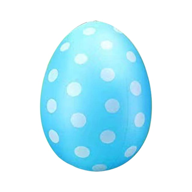 Adornos inflables de Pascua, regalos de fiesta, accesorios de fotos inflables para parterres, Azul