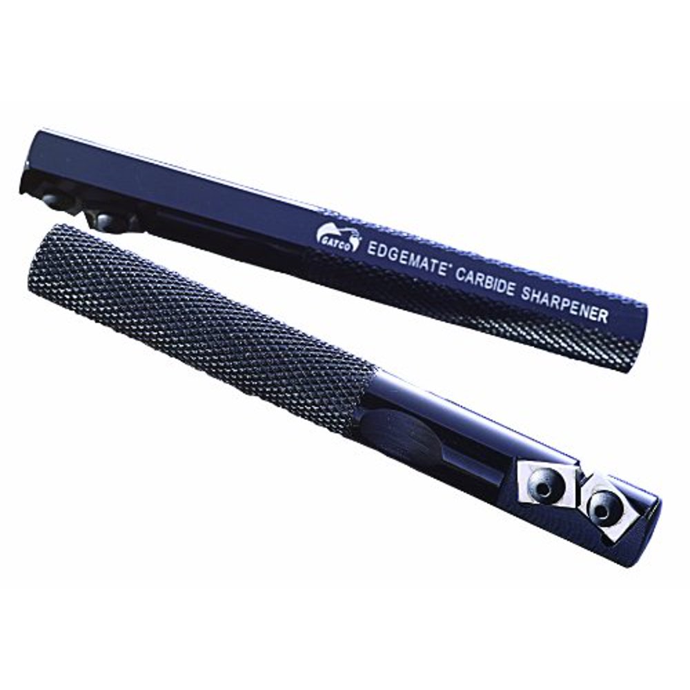 Gatco Edgemate Tungsten Carbide Sharpener for Knives, Black, Clam pack