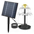 thumbnail image 1 of 2.5W Solar Fountain Pump for Bird Bath with 9 Nozzles Solar Powered Water Fountain Pump, 1 of 7
