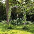thumbnail image 3 of 4 flores colgantes de seda de 6.6 pies/pieza para el hogar, jardín, ceremonia al aire libre, arco de boda, decoración floral (púrpura claro), 3 of 5