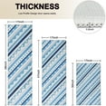 thumbnail image 4 of Blue Geometric Stripe Pattern Kitchen Rugs Sets Of 3,Kitchen Runner Rugs Non Skid Washable,Decorative Kitchen Floor Mats for Kitchen,Sink,Laundry,17"x30"+ 17"x47" + 17"x59", 4 of 6
