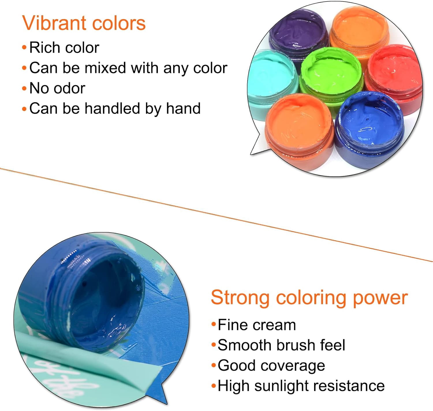 6 Jars Chalk Paste Paint Set, Silk Screen Stensils Ink, Self Adhesive Mesh Screen Stencil Ink, Art Craft Paint Chalkboard Ink Paste for DIY Home Decor.