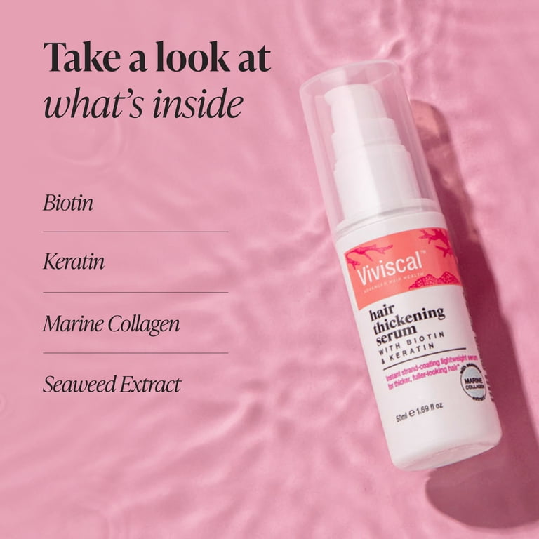 Viviscal Hair Growth Serum, Volumizing Leave-in Elixir for Thicker