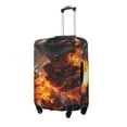 thumbnail image 2 of Daiia Western Fire Cowboy Luggage Cover, Thickened Washable Travel Luggage Covers, Elastic Unique Baggage Covers for 18-20 inch Luggage-Small, 2 of 9