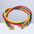 thumbnail image 3 of HLONK Tuyau de Charge AC 36 Pouces Réfrigérant HVAC R12 R22 R404 R502 R134A Tube de Réfrigération pour Climatisation de Voiture 3000-600 PSI Standard 1/4” Tuyau de Jauge avec Raccords (Bleu), 3 of 5