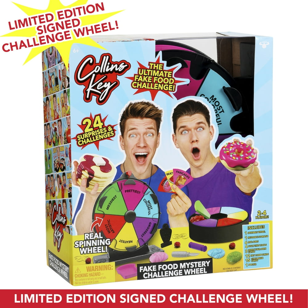 Collins Key Limited Edition Signed Fake Food Mystery Challenge Wheel