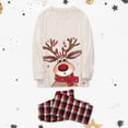thumbnail image 2 of Fgnfyis Family Christmas Pajamas Deer Check Print Soft 2 Piece Set Sleepwear Nightwear, 2 of 4
