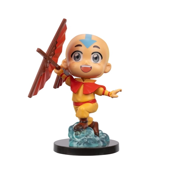 Figura Jazwares Avatar Aang 10 cm estilo Kawaii con base