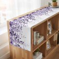 thumbnail image 6 of Table Runners 72 Inches Long Dress Scarves, Purple Farmhouse Kitchen/Dining Table Runner, Coffee Tablerunners, Eucalyptus Leaves 16x72 Inch, 6 of 9