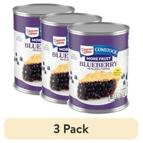 (3 pack) Duncan Hines Comstock More Fruit Blueberry Pie Filling and Topping, 21 oz