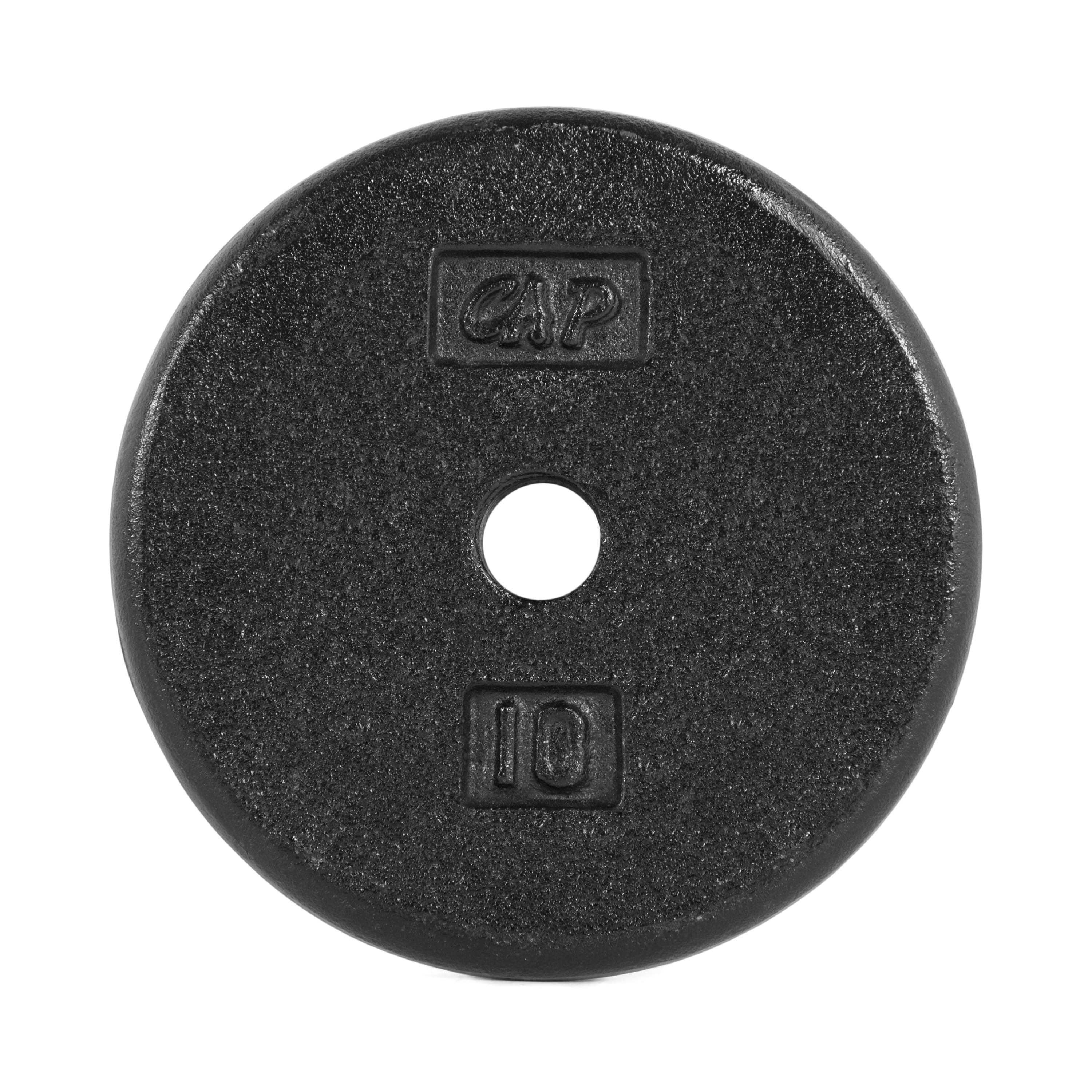 2x 10 LB CAP 2" Olympic Hole Cast Iron Weight Plates Pair Set of 2 20lbs Total 