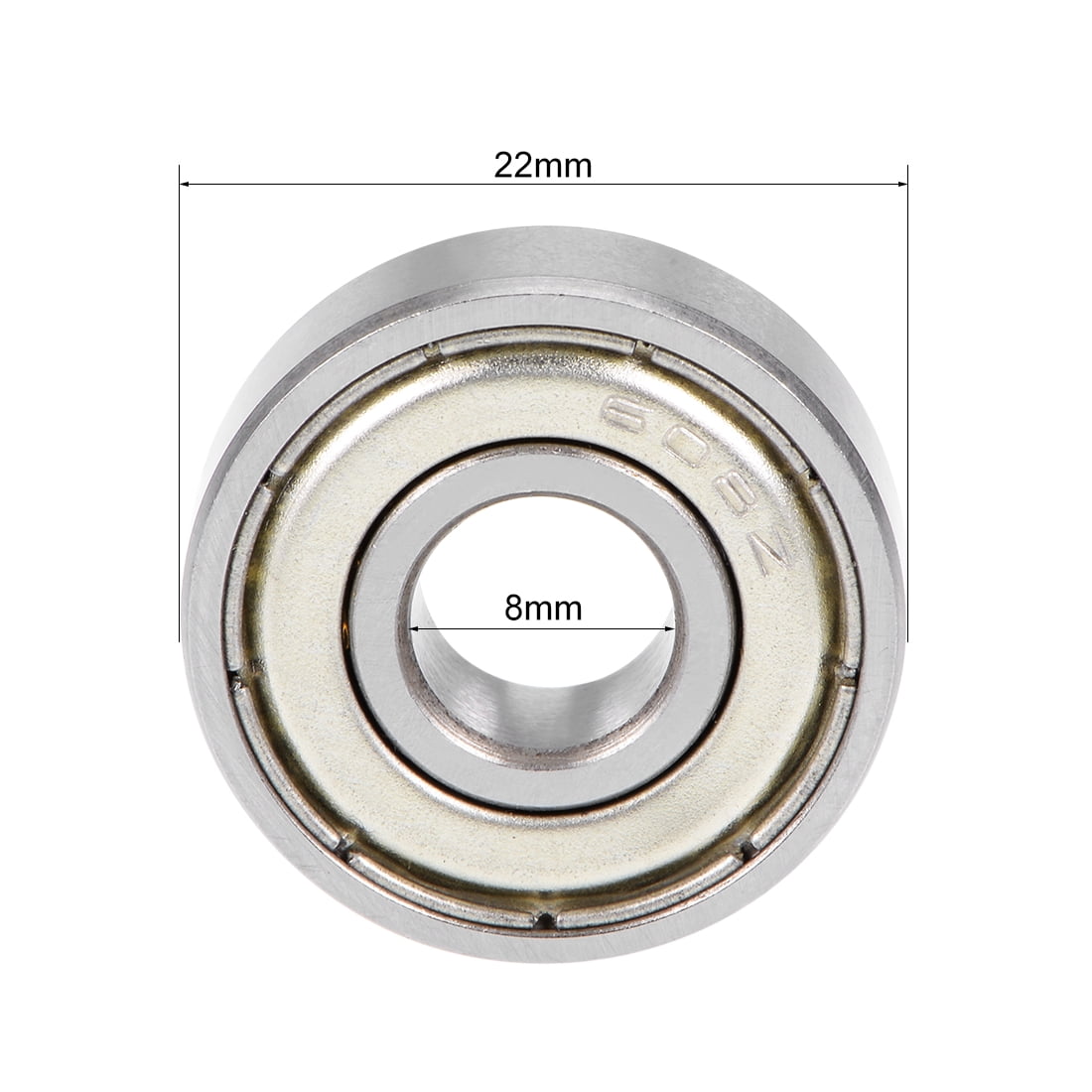 Unique Bargains Deep Groove Double Shielded Bearings I.D.: 8mm O.D.: 22mm Thickness: 7mm