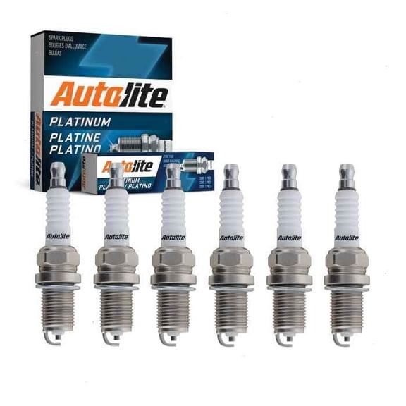 6 pc Autolite Platinum Spark Plugs compatible with Audi Q5 3.0L V6 2013-2017