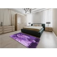 thumbnail image 4 of Ahgly Company Indoor Round Patterned Heliotrope Purple Area Rugs, 6' Round, 4 of 6