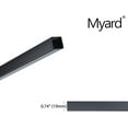thumbnail image 6 of Myard 29 Inches Estate Square Iron Deck Balusters for Decking Railing Patio Fence, Modern Look (25-Pack, Matte Black), 6 of 6