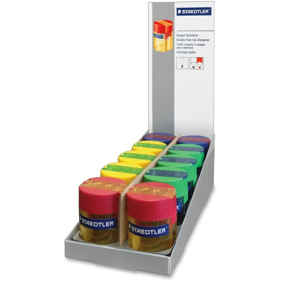 Staedtler, STD512006, 2-hole Pencil Sharpener, 1 Each, Assorted