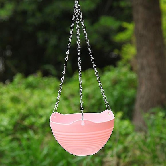 Balcony Chain Flowerpot Plastic Garden Balcony Garden Supplies Hanging Flowerpot - Hanging Basket Plasticresin Hanging