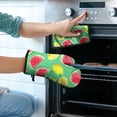thumbnail image 2 of Watermelon and Lemon Kitchen Oven Mitt and Pot Holder Sets 4 Pcs for Baking, Cooking and Grilling, Heat Resistant Up To 392 °F, 2 of 7