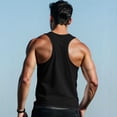 thumbnail image 6 of Fabrcox Waffle Tank Tops Men Compression Crew Neck Mens Sleeveless Shirts Big and Tall Basic Breathable Basketball Going Out Mens Muscle Shirts Black XXXL, 6 of 9