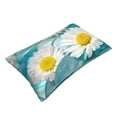 thumbnail image 3 of Daiia Daisy Flowers Bedding Waterproof Pillow Protector Zippered Queen – Bed Bug Proof Pillow Encasement-14"x20", 3 of 9