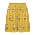 thumbnail image 5 of Simpsons Men's Short Pajama Pants Soft Trendy Sleep Shorts Breathable Ice Silk Lounge Shorts 2XL, 5 of 8