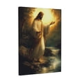thumbnail image 3 of CozyNet Jesus Standing By A Glowing River With Outstretched Arms Symbol Of Mercy & Faith Wall Art Prints With Frame Canvas Perfect for Living Room & Bedroom, Ready to Hang, Wall Decor 16"x20", 3 of 10