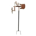 thumbnail image 3 of Drummer Windmill Decoración de jardín Escultura de viento Regalo de cumpleaños Metal para al aire libre Pather Office de interior patio de interior, 3 of 8