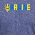 thumbnail image 3 of CafePress - Support Ukrainians Flag Vintage Gold Tride T Shirt - Mens Tri-blend T-Shirt, 3 of 4