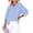 4# Sky Blue, variant on Womens Casual Gauze Button Neck Long Sleeve Oversized Blousestops, Gauze Shirts for Women, Gauze Tops and Blouses Pink S