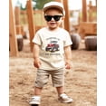 thumbnail image 6 of Promoted to Big Brother Red Tractor Shirt for Boys Farm Sibling Reveal Pregnancy Announcement Tee Natural Shirt Youth Medium, 6 of 8