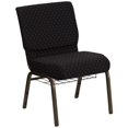 thumbnail image 1 of Bowery Hill Chaise d'Invité Empilable d'Église en Noir, 1 of 6
