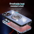 thumbnail image 4 of for iPhone 14 Pro Max Cooling Case, Magnetic Heat Dissipation Phone Case Breathable Cooling Hollow Hole Cover Support Wireless Charging Shockproof Protective Case Black, 4 of 8