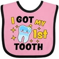 thumbnail image 3 of Inktastic I Got My 1st Tooth with Cute Tooth Baby Boys or Girls Baby Bib, 3 of 4
