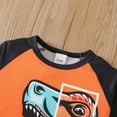 thumbnail image 4 of Tiijoy Toddler Boys Dinosaur Outfits Cotton Long Sleeve T-Shirt and Pants Set, Sizes 1-2T, 4 of 6