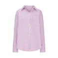 thumbnail image 6 of Wensltd Striped Button Down Shirts for Women Dress Office Work Shirt With Pockets, 6 of 9