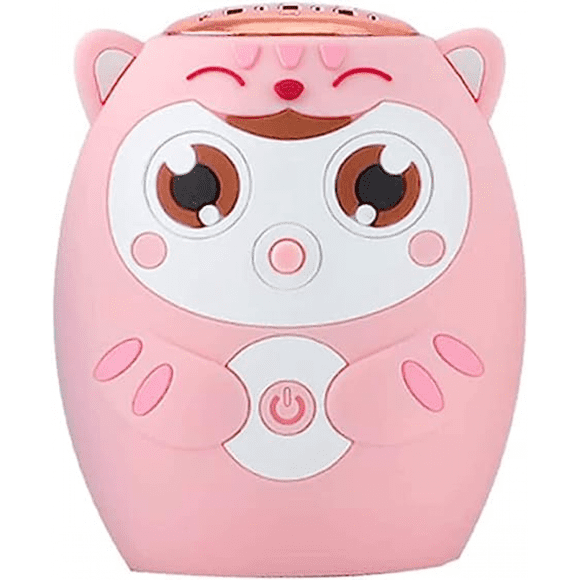 Bluetooth Speaker, Mini Portable Speaker with Mighty Sound, Cartoon Stylish Design Adorable Speaker for Room, Desk Decoration(Pink)