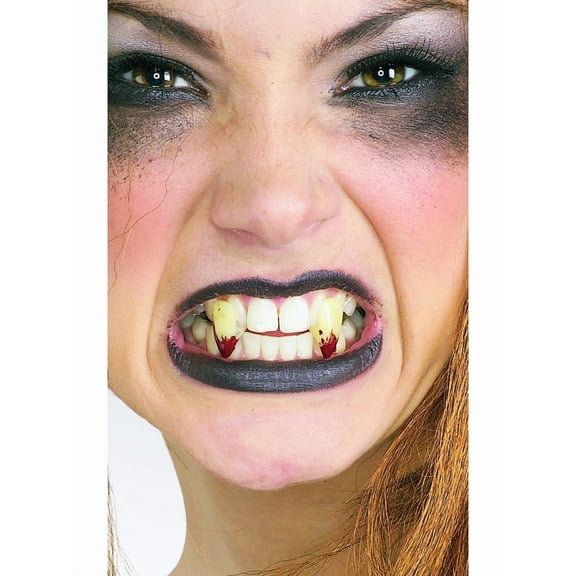 New Theatrical Quality Costume Bloody Vampire Fangs Kit