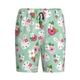 thumbnail image 3 of Yiaed Bunny And Rose for Men's Soft Sleep Pajama Short Lounging Pajama Shorts-Large, 3 of 8