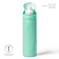 thumbnail image 3 of Cirkul 26oz StrawSip Flip Water Bottle, Stainless Steel, Double Wall Insulated, Spearmint (Mint), 3 of 12