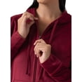thumbnail image 4 of Wright's Women's Plush Velour Hoodie & Jogger Tracksuit Set, S-4X, 4 of 9