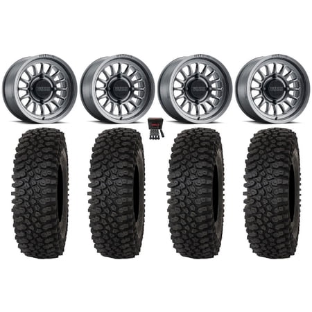 Method 411 15 Wheels Ti (4+3) 32 Roctane ST Tires Polaris RZR XP 1000 / PRO XP / Ranger XP 900/1000