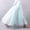 Aqua Blue, variant on Women's Cotton Blend A-Line Maxi Skirt, Solid High Waist Full Length Skirt with Elastic Waistband, Flowy Boho Skirt,75cm,White