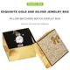 thumbnail image 4 of Ehuebsd Soporte Cuadrado para Reloj Caja Exhibición Organizador Almacenamiento Joyas (dorado), 4 of 6